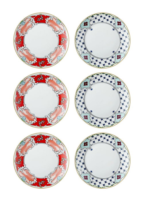 Hermia Set de Platos de Postre Multicolor 6 Piezas Hermia Set de Platos de Postre Multicolor 6 Piezas